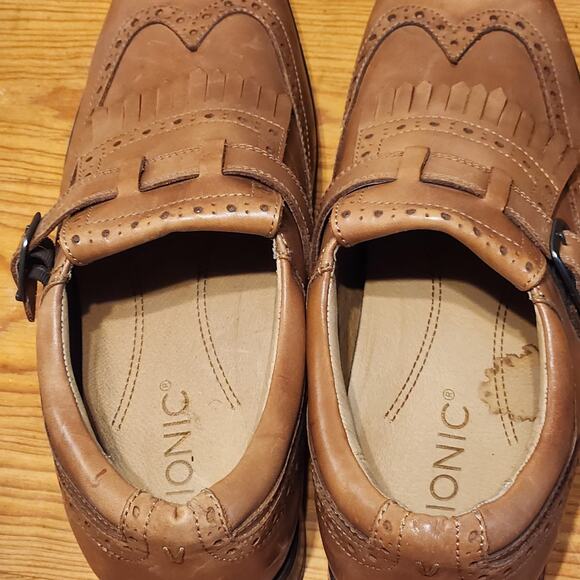Vionic Harrison Leather Wingtip Fringe Dress Shoes Golf Old Money Classic 11.5 main image 8